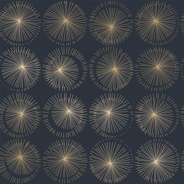 Tempaper Designs LIFESTYLE - Goodbye Moon Midnight Peel and Stick Wallpaper
