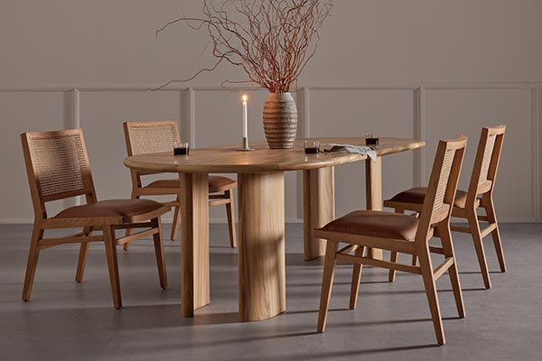 shop oval dining tables in solid wood and more